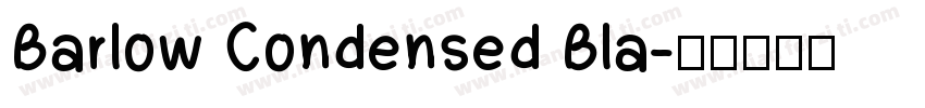 Barlow Condensed Bla字体转换